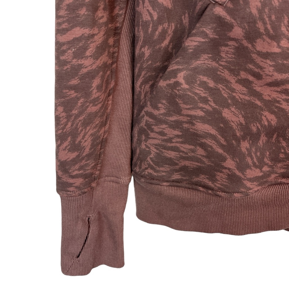 Athleta Triumph printed full zip hoodie workout running athleasiure size medium - Picture 4 of 7
